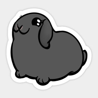 Gray Lop Bunny Rabbit Coney Sticker